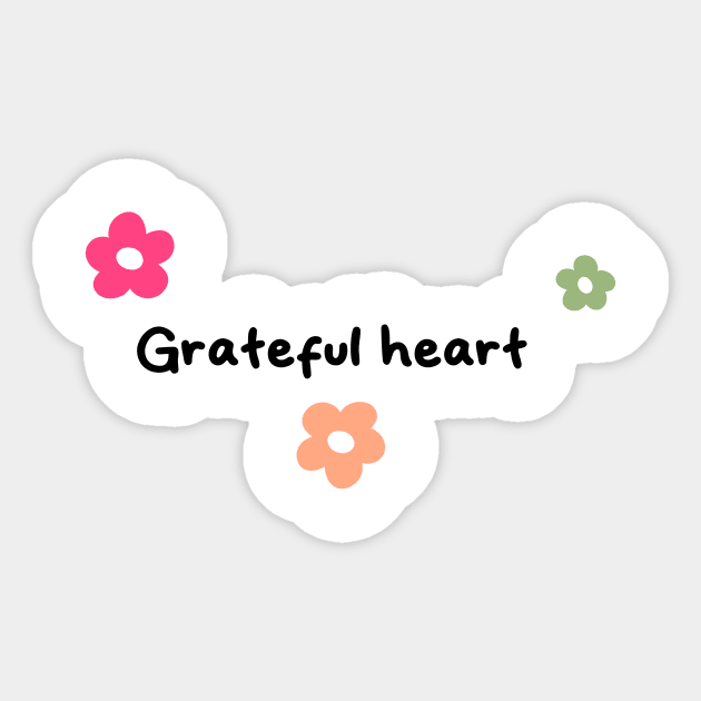 Greatful Heart Sticker by WahomeV